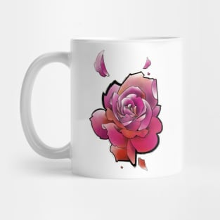 pink rose flower Mug